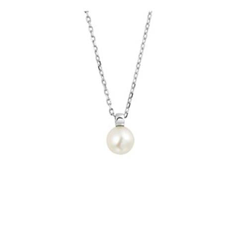 Zilver Collier Parel