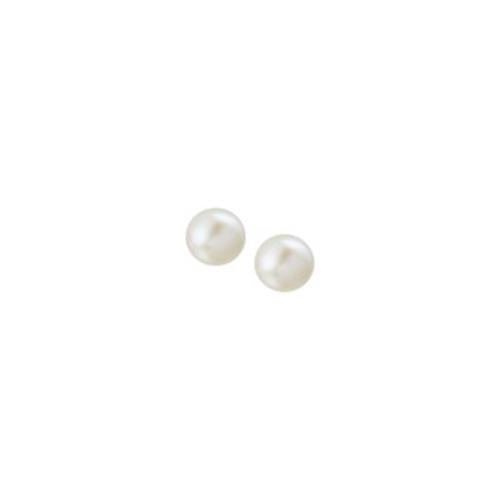 Zilver Oorknop Parel